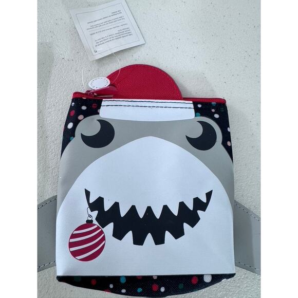NWT! "Thirty One" Shark Cool Zip Snacker Holiday Kids Kitchen School Lunch Small - Picture 4 of 4